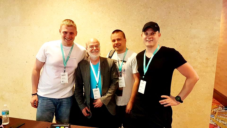 Our team with Charles Petzold