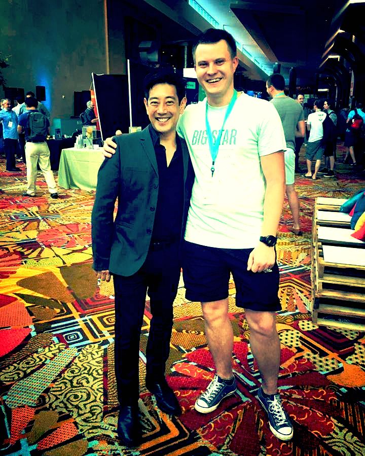With Grant Imahara