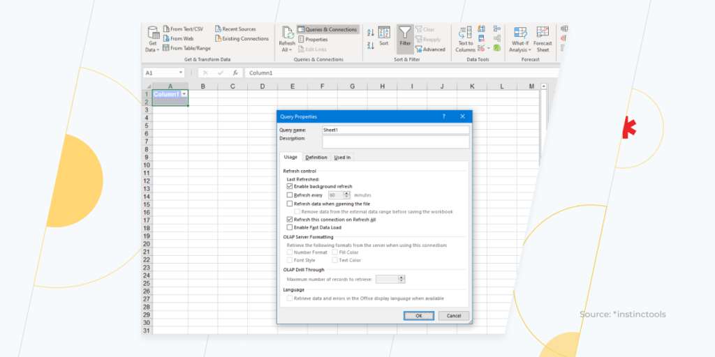 automated data refresh in Excel