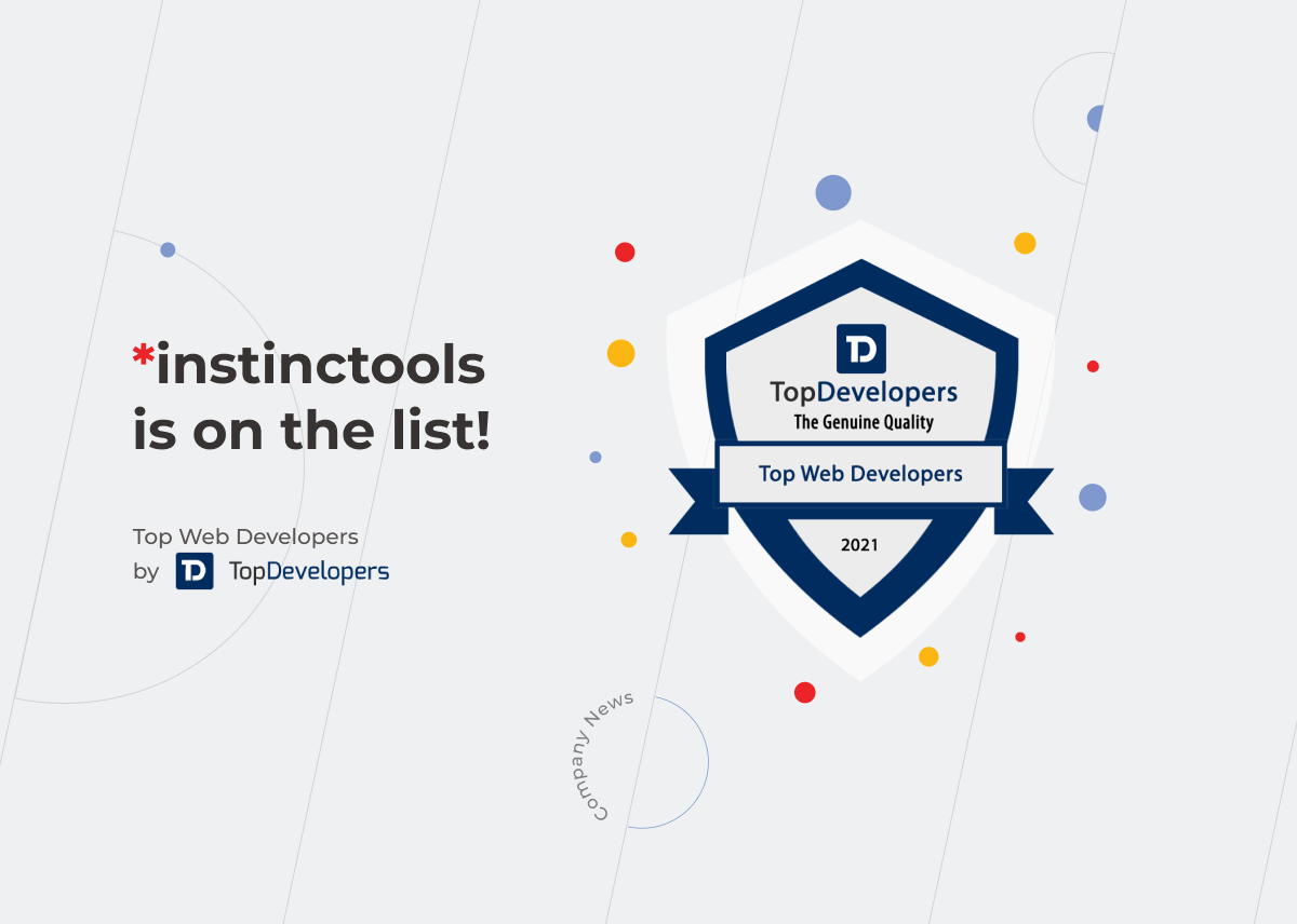 *instinctools is on the list of Top Web Developers 2021