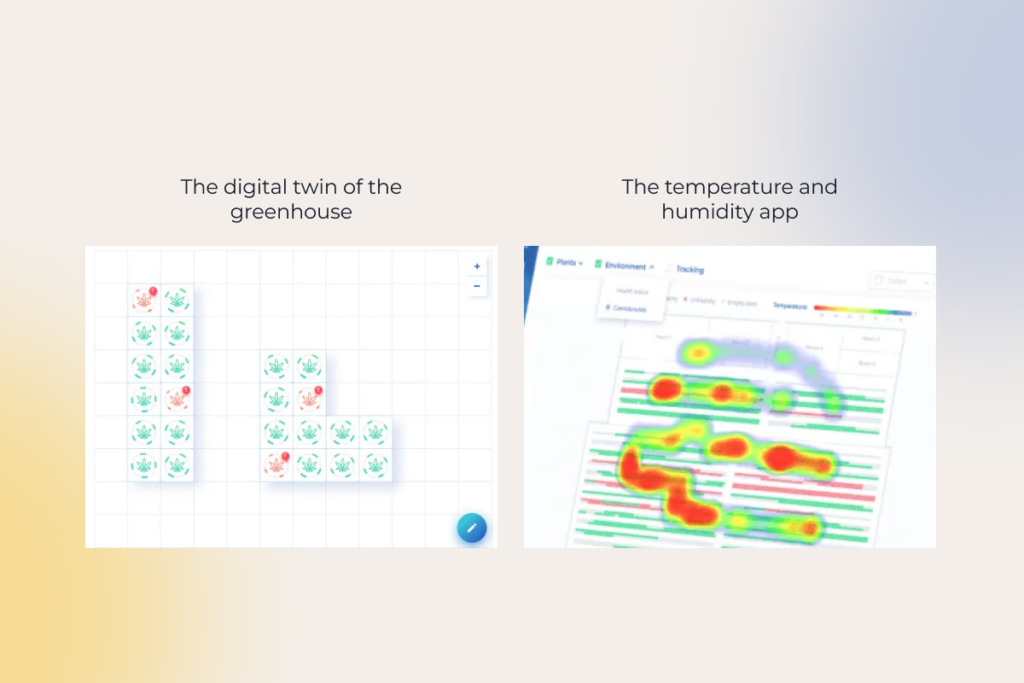 user interface of an agricultural app