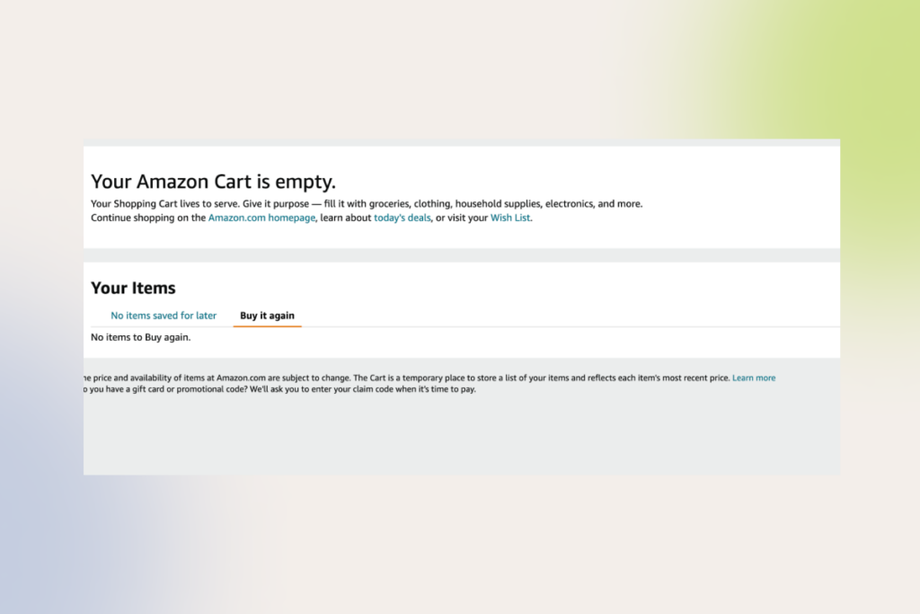 Amazon's motivator to fill the cart with items