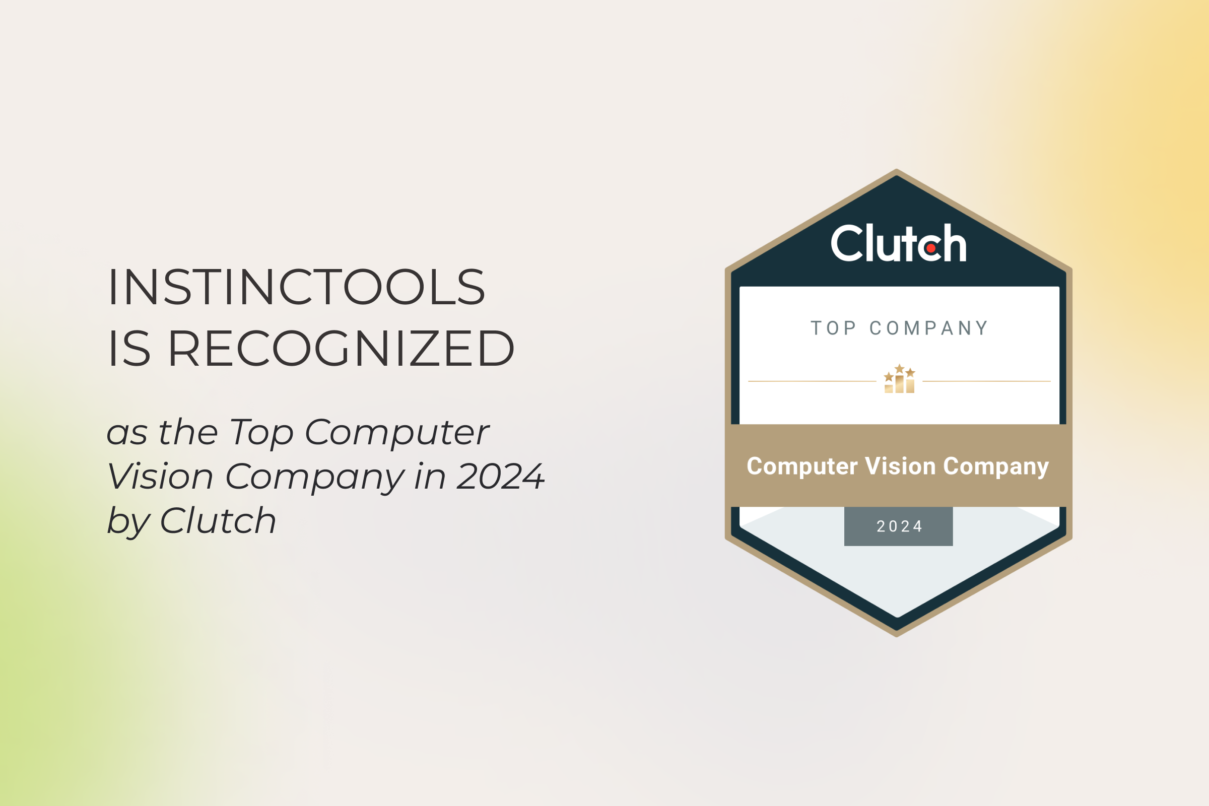 Instinctools Is Recognized as the Top Computer Vision Company in 2024 by Clutch