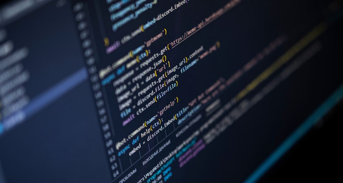 Close-up of computer screen displaying lines of code